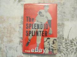 RARE Ted Williams Splendid Splinter Ted Blood Baseball Boston Red Sox Signed 1st