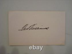 RED SOX HOF TED WILLIAMS SIGNED 3x5 GUARANTEED