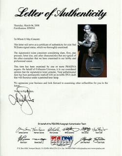 Rare Gartlan TED WILLIAMS Signed Pewter Figurine 229/500 Red Sox HOF PSA/DNA LOA