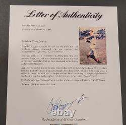 Rare TED WILLIAMS Signed 12.5 x 17.5 Inch Photo-HOF-BOSTON RED SOX-PSA Letter