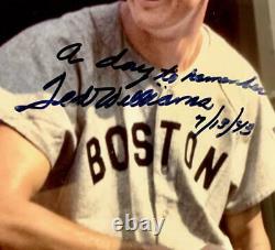 Rare Ted Williams Signed & Inscribed 20x24 Photo, Babe Ruth. LE of 43. PSA