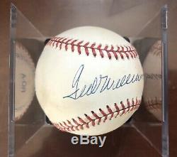 Real or Replica Signed Ted Williams OMLB Ball (Bobby Brown, 1994-99), Red Sox