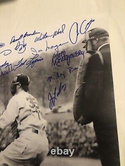 Red Sox Ted Williams Tribute 1st At Bat Signed 16x20 Photo 32 Autos A2