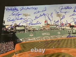 Red Sox Ted Williams Tribute Signed 16x20 Photo 31 Autographs Fenway Park Lot A