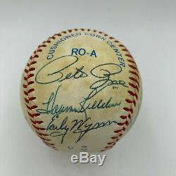 Roger Maris Mickey Mantle Ted Williams Willie Mays HOF Multi Signed Baseball PSA