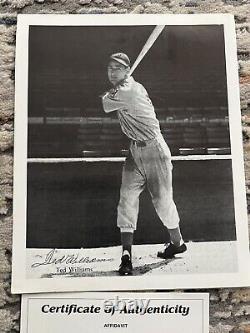 SEALED Ted Williams Facsimile Signed 8x10 Photo Marvin Hecht Official Red Sox