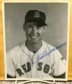 SUPERB TED WILLIAMS AUTOGRAPHED 8x10 PHOTO-GREAT BUST SHOT TAKEN IN 1951-RED SOX