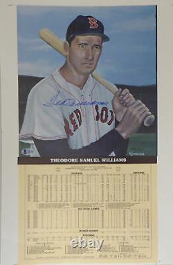 Sale! Ted Williams Autographed 12.5x19 Career Stats Photo Red Sox Beckett