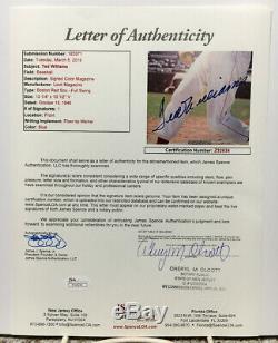 Scarce Ted Williams Signed-autographed 1946 Look Magazine-red Sox Jsa Letter
