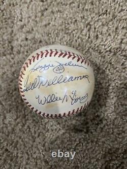 Signed Baseball 11 Signatures Mickey Mantle, Hank Arron, Ted Williams Authentic