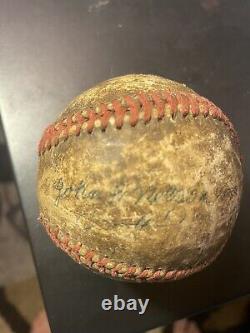 Signed Baseball Babe Ruth And Ted Williams Made Out To John P. Nelson Ungraded