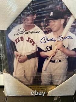 Signed MICKEY MANTLE & TED WILLIAMS Framed Picture COA Authenticity