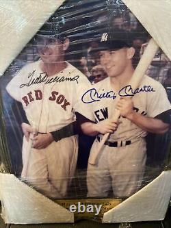 Signed MICKEY MANTLE & TED WILLIAMS Framed Picture COA Authenticity
