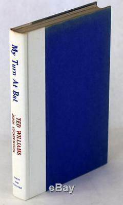 Signed Ted Williams 1969 My Turn at Bat Story of My Life Hardcover withDustjacket