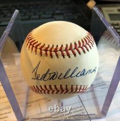 Signed Ted Williams Baseball, Hof, Boston Red Sox, Immaculate, L@@k