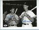 Stan Musial Cardinals & Ted Williams Autographed Baseball 8x10 Photo Psa Letter