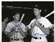 Stan Musial & Ted Williams Red Sox Cardinal Autographed Baseball 8x10 Photo Psa
