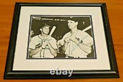 Stan Musial Ted Williams Signed 8x10 Baseball Photo Framed
