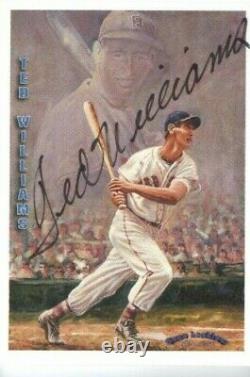 TED WILLIAMS 1993 Locklear Collection Auto Signature No. LC9 #/406 RARE Red Sox