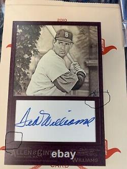 TED WILLIAMS 1/1 AUTO Box Topper 2017 Allen & Ginter HOF RED SOX