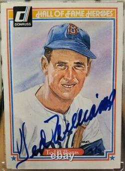 TED WILLIAMS 2014 Donruss Recollection HOF Buyback ON CARD Auto Signature SP /5