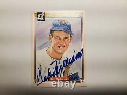 TED WILLIAMS 2014 Donruss Recollection HOF Buyback ON CARD Auto Signature SP /5