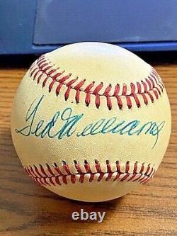 TED WILLIAMS 3 SIGNED AUTOGRAPHED OAL BASEBALL! Red Sox