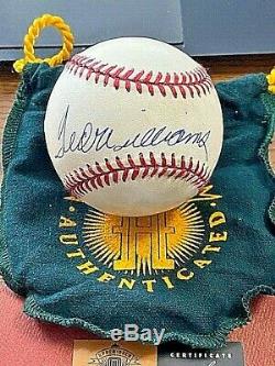 TED WILLIAMS 6 SIGNED AUTOGRAPHED OAL BASEBALL! Red Sox! UDA / UPPER DECK