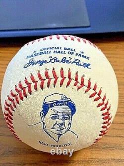 TED WILLIAMS 8 SIGNED AUTOGRAPHED BABE RUTH HOF INDUCTION BASEBALL! Red Sox