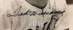 TED WILLIAMS AUTOGRAPHED 11x14 PHOTO GREAT POSED SHOT YOU NEVER SEE RED SOX