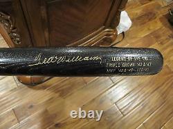 TED WILLIAMS AUTOGRAPHED BAT LEGEND OF THE KID #625/1000 Black and Gold RARE