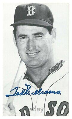 TED WILLIAMS Authentic Autograph Signed Photo with Coa