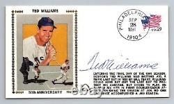 TED WILLIAMS Auto Signed Autograph GATEWAY Cachet Stamp Envelope Boston Red Sox