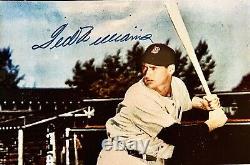 TED WILLIAMS Autographed-8x10 PHOTOGRAPH-With COA-L? K