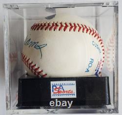 TED WILLIAMS Autographed OAL Baseball PSA Graded 8.5