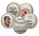 Ted Williams Autographed Red Sox Stat Mural Baseball Beckett Le 1000