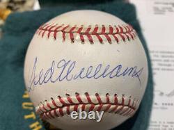 TED WILLIAMS Autographed Signed American League Baseball With ORIGINAL BOX UDA