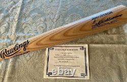 TED WILLIAMS Autographed Signed Rawlings Adirondack Big Stick Model Bat COA