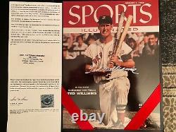 TED WILLIAMS Autographed photo of 1955 Sports Illustrated cover UPPER DECK CERT