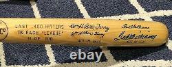 TED WILLIAMS-BILL TERRY LAST TWO. 400 HITTERS SIGNED LTD EDITION BAT #11 of 100