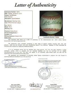 TED WILLIAMS Boston Red Sox Autographed Baseball JSA Certified