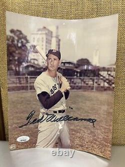 TED WILLIAMS Boston Red Sox Signed 8x10 Photo Autograph JSA COA