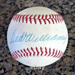 TED WILLIAMS, Boston Red Sox, single signed baseball with PSA LOA