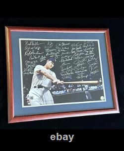 TED WILLIAMS Picture Autographed By 45 Boston Red Sox Teammates COA Rare
