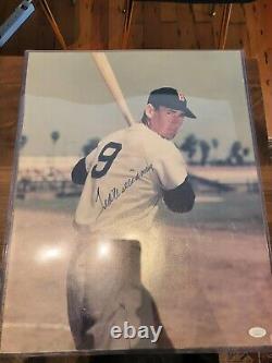 TED WILLIAMS RED SOX 16x20 AUTOGRAPHED PHOTO JSA AUTHENTICATED