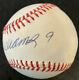 Ted Williams Signed Autographed Al Baseball Inscribed 9 (jersey #) Psa Red Sox