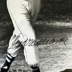 TED WILLIAMS SIGNED AUTO PHOTO (8X10) Beckett COA