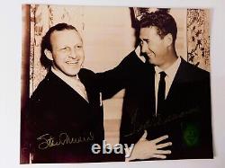 TED WILLIAMS & STAN MUSIAL Signed 8x10 Don Wingfield Photo, COA with #9 Hologram