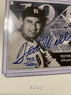 TED WILLIAMS Signed 1994 Upper Deck Card UDA CERTIFIED AUTO /2500 BOLD AUTOGRAPH