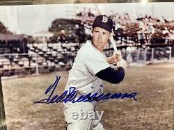 TED WILLIAMS Signed 8x10 Photo authentic with COA With Plaque
